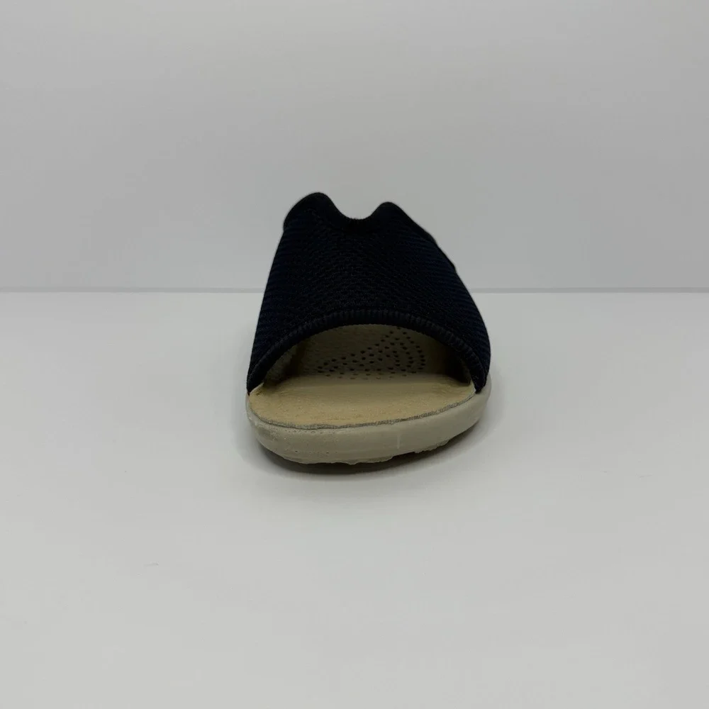 Fly Flot Made in Italy Anatomical Comfort Slide Sandals Navy Mesh EU 38 US 7.5